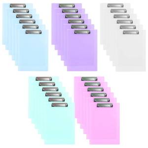 lot 9238 image: Odowalker 30 Pack Plastic Clipboards Low Profile 12.5 x 9 Inch Plastic Pack