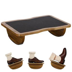 lot 9248 image: Atoping Ergonomic Wooden Footrest for Under Desk, Foot Rest with Anti-Slip Surface, Comfortable Desk Foot Stool for Office Home Gaming, Improve Posture & Promote Blood Circulation
