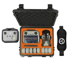 lot 9252 image: Drogear Waterproof Hard Carrying Case for DJI Mini 5 Pro Drone, Fly More Combo, Holds 9 Batteries, DJI RC 2RC N3 Remote Controller, Charging Hub and Other Accessories  Shockproof, Dustproof