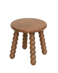 lot 9297 image: Masupu Solid Wooden Step Stool for Adults Kids, 11 inch Small Foot Stool, Non-Slip One Step Stool, Sturdy Foot Stool for Bathroom, Bedroom, Kichen, Plant Stand(Walnut Brown)