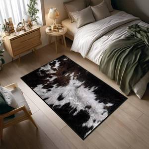 lot 10387 image: Cowhide Area Rug Washable Entry Rug 2x3 Western Kitchen Rugs for Entryway,Cow Print Rugs Non-Slip Indoor Entrance Door Mat,Rustic Throw Carpet Vintage Small Area Carpets for Front Door,Bathroom