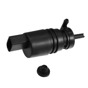 lot 10395 image: Motoforti Windshield Washer Motor Pump, for Honda Pilot 2009-2011, Plastic, with Grommet, Black