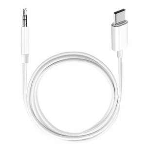 lot 10412 image: USB C to 3.5mm Audio Aux Jack Cable,3.3 ft, aux Cord for iPhone,Type C to 3.5mm Aux Headphone Stereo Cord Car Cable for iPhone 1616 Pro, Samsung Galaxy S25 and Other iOS and Android Devices(White)