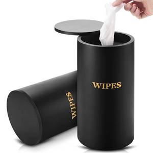 lot 11762 image: Willinglong Bamboo Wet Wipes Dispenser with Magnetic Lid