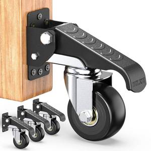 lot 11769 image: HOLKIE Retractable Casters 700 lbs Load Capacity Set of 4