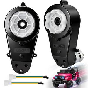 lot 11777 image: Venshun 12V RS550 Motor Gearbox Kit (2-Pack)
