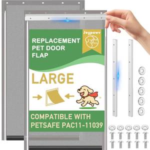 lot 11812 image: Jeypawy Large Dog Door Flap for PetSafe 10 18 x 16 78