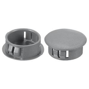 lot 12296 image: PATIKIL 20Pcs 1 Hole Plugs, 125mm Plastic Hole Plugs, 20Pcs Flush Type Round Hole Plugs Cover Snap in Locking Hole Tube for Table Kitchen Cabinet Furniture, Dark Grey