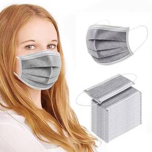 lot 12304 image: SDIW Disposable Face Masks 3-Ply Grey 100-Pack