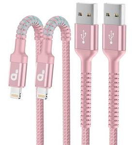 lot 12316 image: PRAKIE Lightning Cable 3FT 2-Pack MFi Certified