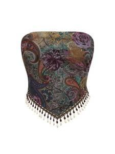 lot 12326 image: BEAUDRM Womens Boho Western Bandana Top