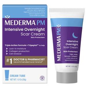 lot 12328 image: Mederma PM Intensive Overnight Scar Cream, 1.7 oz