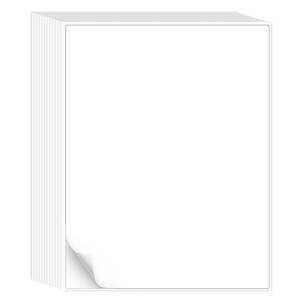 lot 12350 image: LLIKED Self Adhesive Full Sheet Label Paper 8.5 x 11 50 Pack