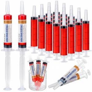 lot 12356 image: Threlaco 20-Piece Plastic Beverage Syringes 20ml