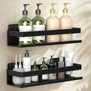 lot 12360 image: YESENT Aluminum Shower Caddy 2-Layer 11.8in
