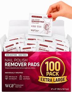 lot 12381 image: WGF Professional Nail Care Remover Pads 100 Pack