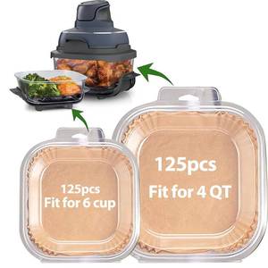 lot 12388 image: Mutvle Air Fryer Liners for Ninja Crispi (250pc Set)