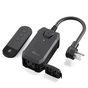 lot 12407 image: TREATLIFE Dimmer Plug with 100FT Wireless Remote, IP44