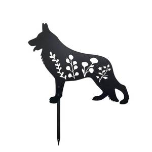 lot 13195 image: Urbraneco German Shepherd Dog Statue Garden Stake Memory Gift for Women
