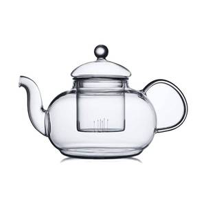lot 13197 image: CNGLASS Glass Teapot Stovetop Safe,Clear Teapot with Removable Infuser 20.3 oz,Loose Leaf and Blooming Tea Maker