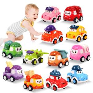 lot 13201 image: 12 Pcs Pull Back Cars Set Toys for 1 2 3 Year Toddlers, Baby Car Toys for 12-18 Months, Construction Vehicle Racing Car Set, Baby Toys for 1 2 Year Old Boy, 1st Birthday Gift for 1 2 3 Year Old Boys