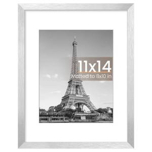 lot 13210 image: upsimples 11x14 Picture Frame, Wall Decor Photo Frames, Silver 1 Pack