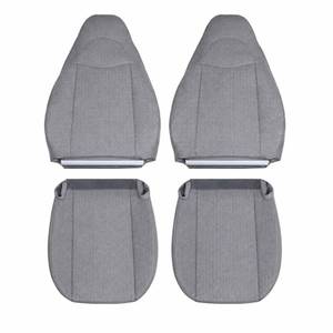 lot 13228 image: NLQR 4-Piece #93G Pewter Gray Driver & Passenger BottomTop Back Replacement Cloth Seat Covers Fit for Chevy Express GMC Savana 1500 2500 3500 Van 2003 2004 2005 2006 2007 2008 2009 2010 2011-2014