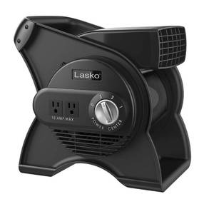 lot 13231 image: Lasko Pivoting High Velocity Portable Utility Fan - 12 - U12104 - Black