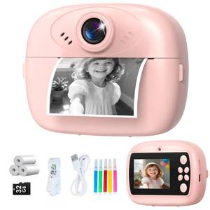 lot 14415 image: Kids Camera Instant Print, 1080P Digital Camera for Kids with 32GB SD Card, Toddler Girl Toys Birthday Festival Gifts for 3 4 5 6 7 8 9 10 Year Old Girls, Portable Travel Toys for Girls Age 3-10