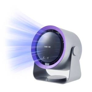 lot 19442 image: CATY&KITTEN Portable Table Fan, mini Fan for desk, bedside fan for Bedroom, Living Room, Kitchen, Dining Room, 5400mAh Rechargeable with longer runtime and efficient air circulation