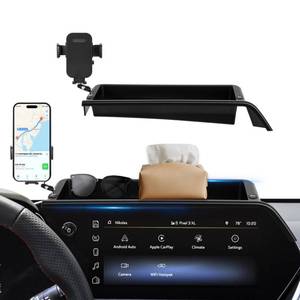 lot 19449 image: FETUSI Car Phone Holder Compatible with Chevy Trax 2024-2026 Accessories 11-Inch Screen Fixed Clip, Cell Phone Mount with Dash Organizer Storage Box Hands-Free 360° Rotation
