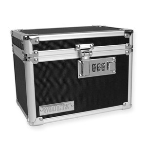 lot 19458 image: Vaultz Locking Medicine Box with Combination Lock  Black  5  x 7  5.25