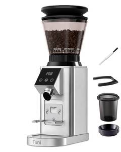 lot 19478 image: Tuni G1 Conical Burr Coffee Grinder with 48 Grind Settings, Silver