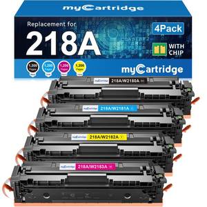lot 19486 image: 218A Toner Cartridges 4 Pack for HP 218A 218X 3301fdw 3301sdw 3201dw 3301