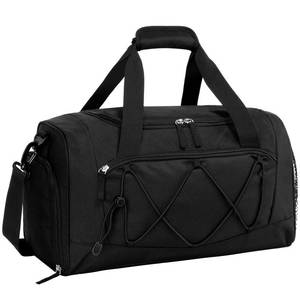 lot 20025 image: Vorspack 18 Inches Structured Gym Bag with Shoe Compartment, Black