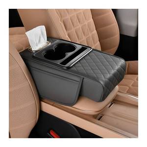 lot 20056 image: Zpana 4 in 1 Car Center Console Armrest Pillow, Memory Foam, Gray