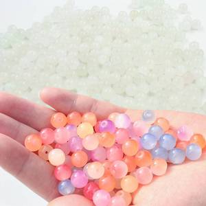 lot 20066 image: UV Color Changing Beads, 100Pcs 8mm UV Beads Color Changing Sun Sensitive Bead, Bead for Bracelet DIY Jewelry Making