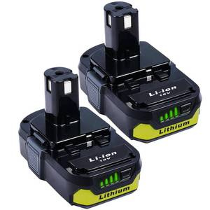 lot 20088 image: KINGTIANLE ��2-Pack�� 4.0Ah Lithium-Ion Battery for Ryobi 18V Tools, Replacement for P107 P108, Compatible with All Ryobi 18V Cordless Power Tools, Extended Runtime & Superior Performance