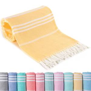 lot 20099 image: Turkish Beach Towels Vacation Essentials Quick Dry Sand Free Soft Absorbent Adult Oversized Bath Pool Swim Long Towel Lightweight Thin Fast Drying Over The Chair Towel Sand Repellent Anti Yellow