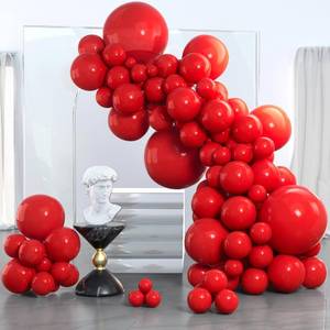 lot 20484 image: PartyWoo Red Balloons 85pcs Different Sizes of 18 12 10 5 Inch