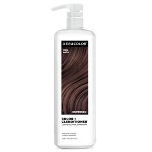 lot 20488 image: Keracolor Clenditioner ESPRESSO Hair Dye - Semi Permanent Hair Color Depositing Conditioner, Cruelty-free, 33.8 Fl Oz