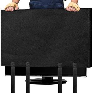 lot 1162 image: EcoBrisa TV Moving Cover for 60-65in Flat Screen TV Heavy Duty Felt Screen Protector Anti-Scratch with Bottom Strap During House Moving,Storing, Painting or Home Renovation Packing Cushioning Supplies