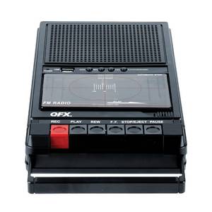 lot 1168 image: QFX Portable Shoebox Cassette Tape Player Recorder, RETRO-39BT