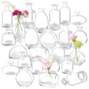 lot 1178 image: Bud Vases Set of 24, Glass Bud Vase in Bulk, Clear Bud Vases