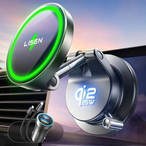 lot 2020 image: LISEN for Qi2.2 25W MagSafe Car Mount Charger,Magnetic Wireless Car Charger