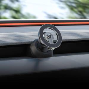 lot 2033 image: YONZEE Magnetic Phone Mount Compatible with 2025-2026 Model Y Juniper and 2024-2026 Tesla Model 3 Highland, Dashboard Ball Joint Base, Strong Magnetic Holder Ring, 360° Rotation