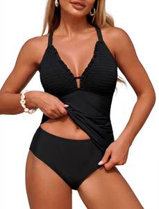 lot 2036 image: ZAFUL Womens Tankini Bathing Suits Two Piece Swimsuit Sexy Push Up Tankinis L