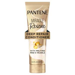 lot 2090 image: Pantene Miracle Rescue Deep Conditioner with Melting Pro-V Pearls - For Dry, Damaged, or Color-Treated Hair - Intense Moisture & Repair - 8.0 Oz