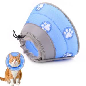 lot 2093 image: Toptakeit Cat Cone Collar Soft Elizabethan Collar for Surgery Recovery - Adjustable for Small and Large Cats Kittens to Stop Licking