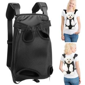 lot 2096 image: Mosago Dog Backpack Carrier with Thick Padded Bottom Support, 10��16 lbs